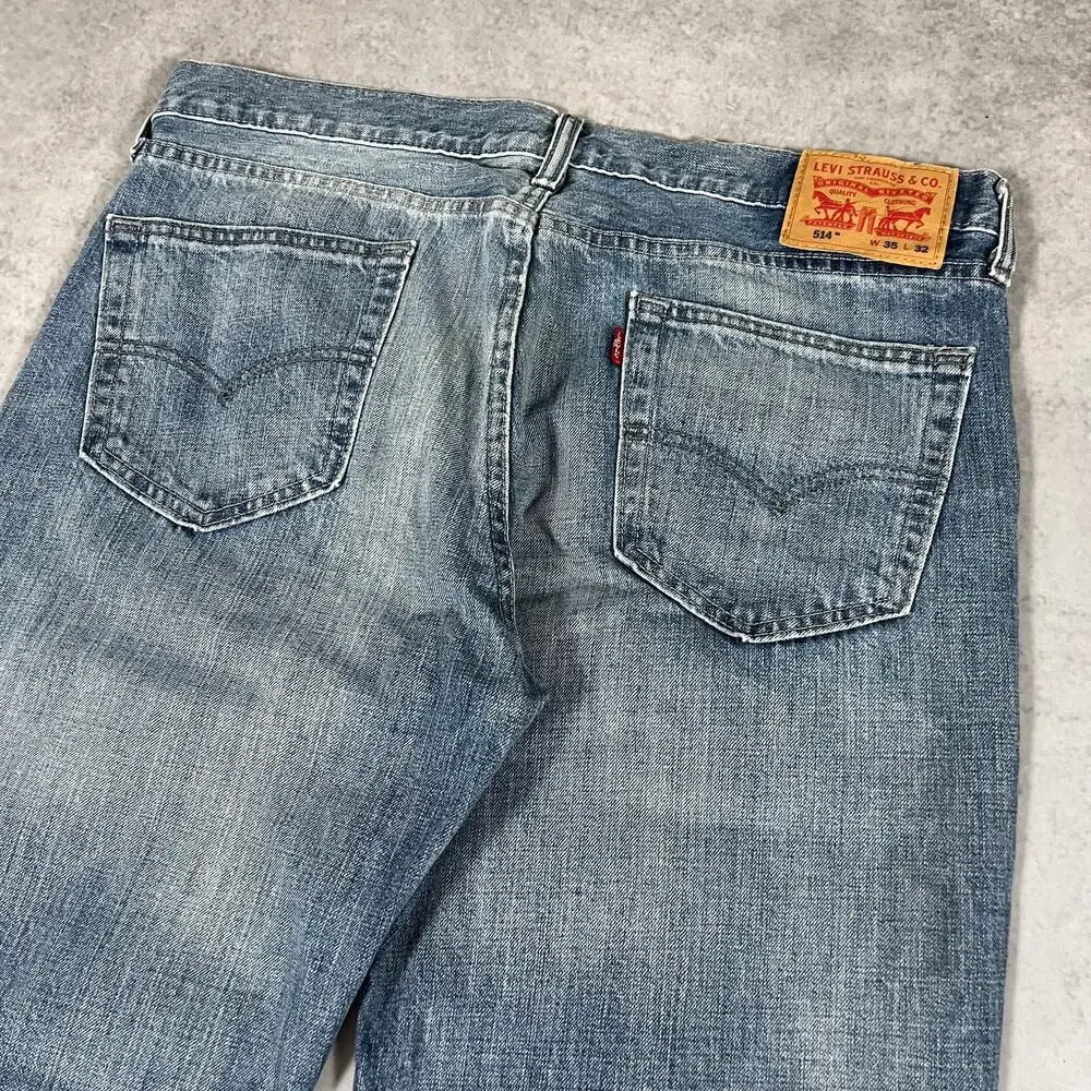 Levis 514 Slim Straight Men's Classic Fit Size 35x32